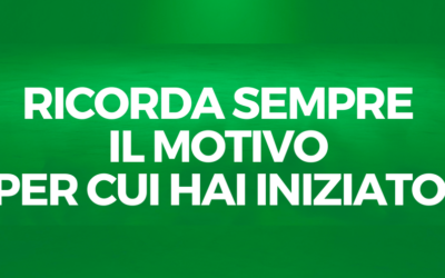 Ricorda sempre il motivo per cui hai iniziato a fare musica