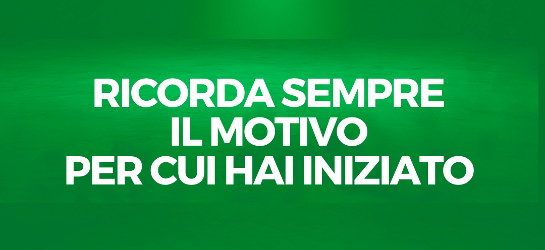 Ricorda sempre il motivo per cui hai iniziato a fare musica